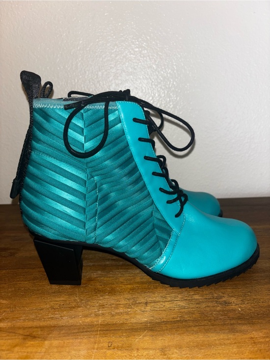 United Nude Shoes - United nude Teal Lace-Up Ankle Boots for Women